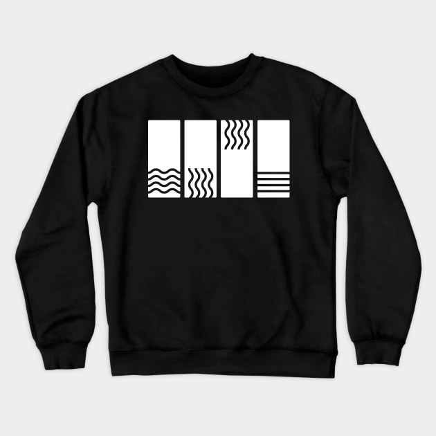 Minimal Four Elements Crewneck Sweatshirt by MeatMan